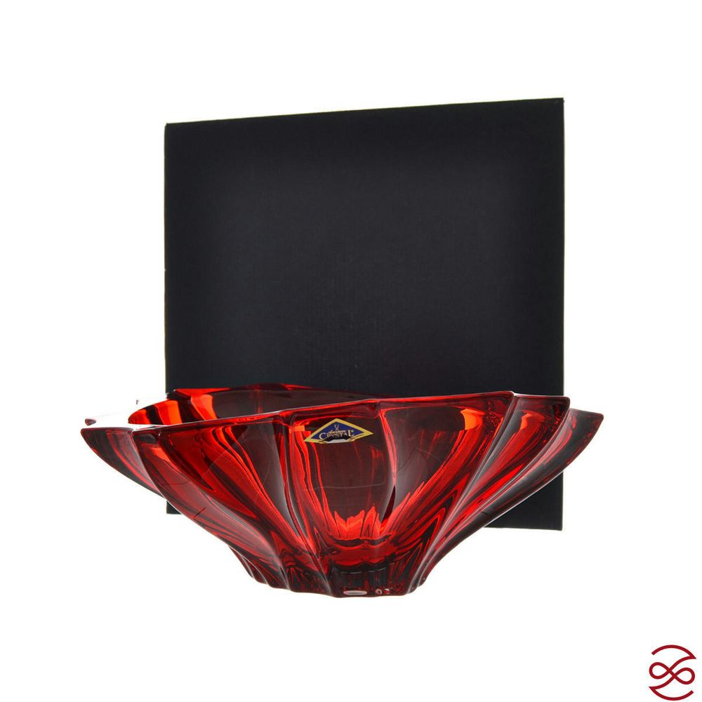 Фруктовница Aurum Crystal Plantica 33 см red