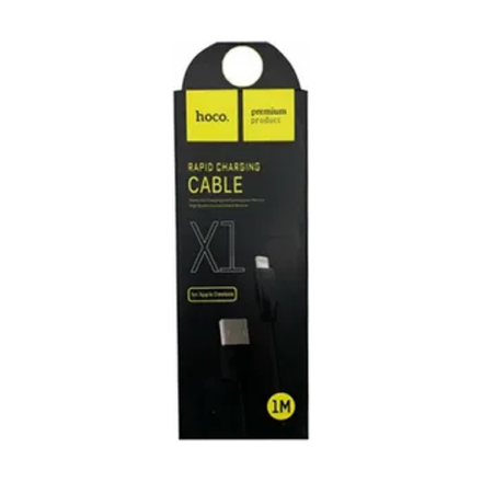 Кабель для зарядки Hoco X1 USB-A - Lightning, 2A, 1м, черный