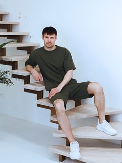 С-510/ Костюм мужской (шорты-бермуды и футболка) из футера