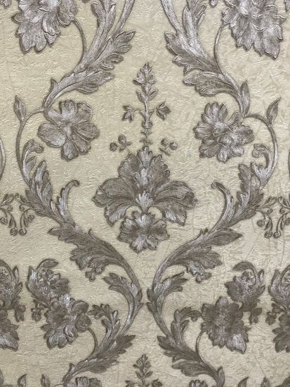 ОБОИ ART винил КОМПАКТНЫЙ на флизе 1,06х10 СЕРЕБРО НА ОЛИВ