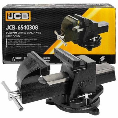 Тиски стальные поворотные с наковальней 8''-200мм JCB JCB-6540308