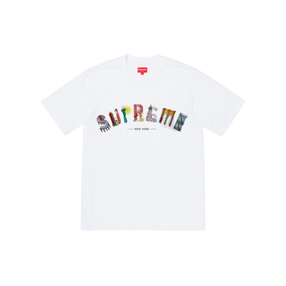 Supreme SS19 City Arc Tee White Logo T