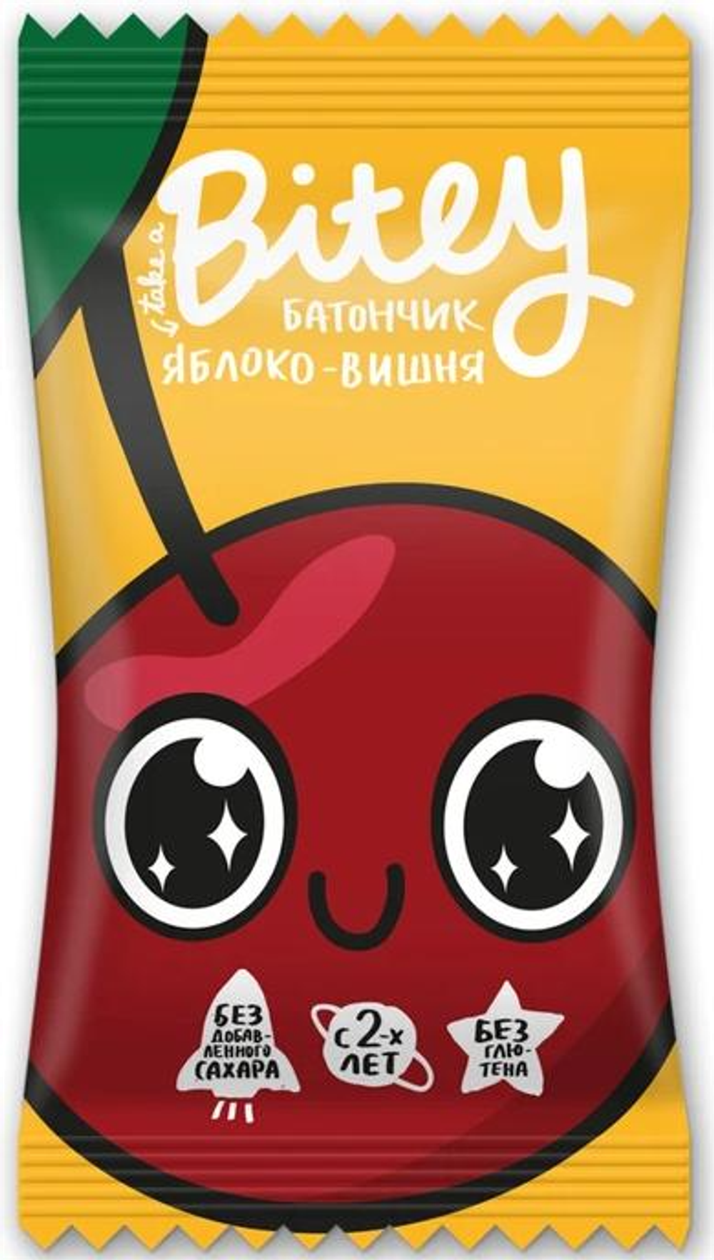 Батончик фруктово-ягодный Яблоко-Вишня Bitey 25г