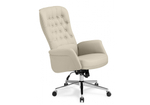 Офисное кресло Woodville Oxford ivory, ножки хром