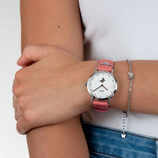 Женские часы Cover CO1001.03 Crazy Seconds, красный ремешок