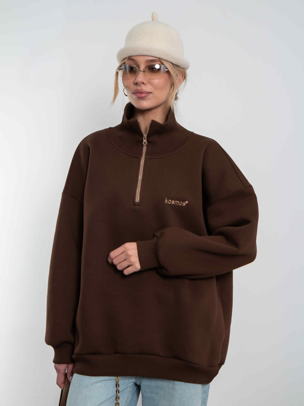 Свитшот на молнии Everest Коричневый