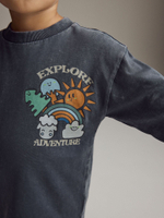 Лонгслив для мальчика Next B74-593, Темно-серый