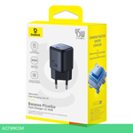 Сетевое зарядное устройство Baseus PicoGo 45W EU Cosmic Black (P10176800123-00)
