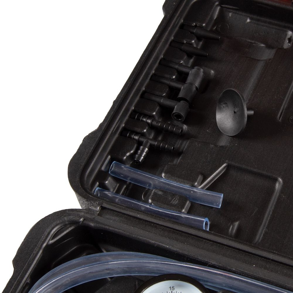 AFFIX (AF12030015C) Вакуумметр, от -1 до 0 бар, комплект адаптеров, кейс, 15 предметов