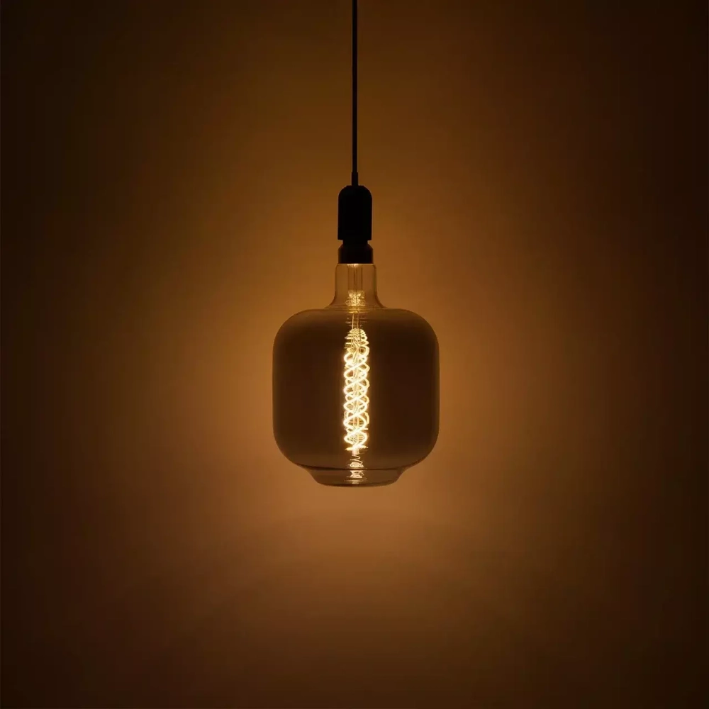 Лампа Gauss LED Filament DL180 8W Е27 300lm 2400К  gray flexible 164802008