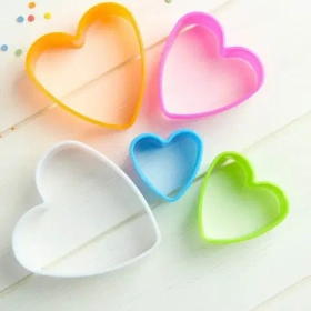 Набор форм для печенья "Сердце", 5 шт