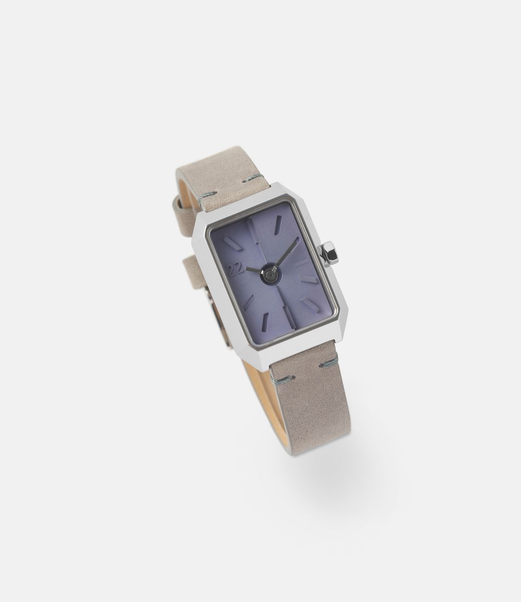 22 Studio Ups & Downs Square Purple Ash — женские часы с циферблатом из бетона