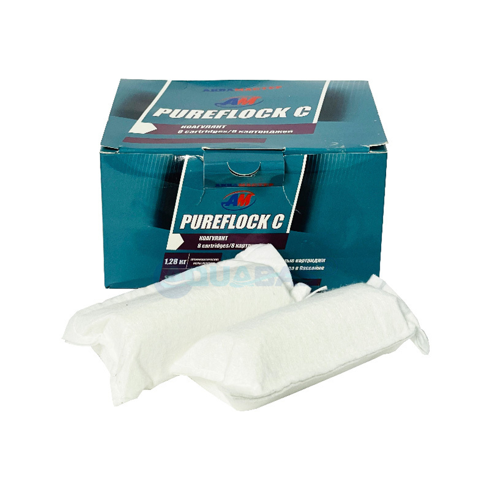 Коагулянт в картриджах 1,28кг Аквамастер PUREFLOCK С (8шт) (07421)