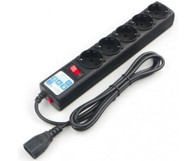 Фильтр-удлинитель Power Cube 0,5 м д/подкл. к UPS (C14), 5 розеток (черный) 10А/2, 2кВт