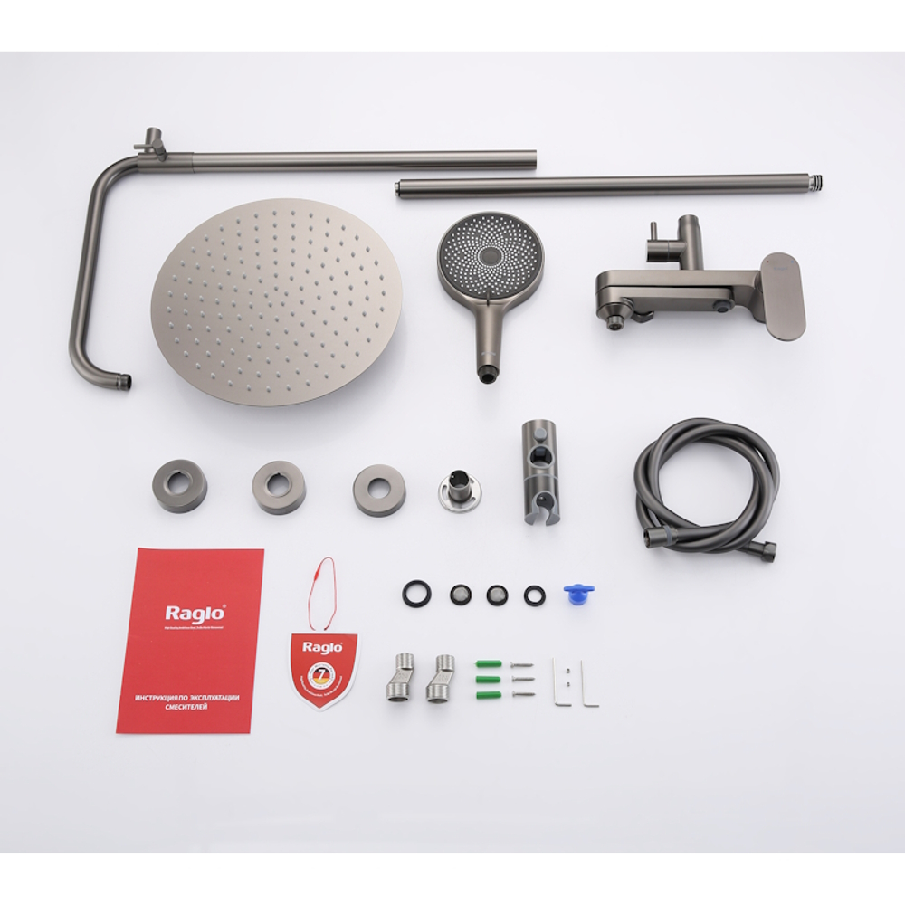 Душевая система Raglo R10.24.09, графит
