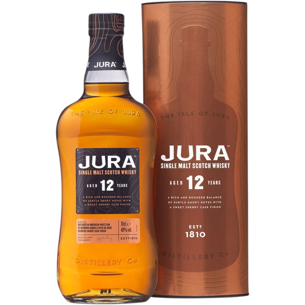 Виски Jura 12 Y.O. 0,7 л. В тубе