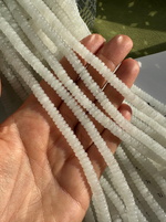 Нить бусин из кварца 6,5мм, рондель