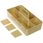 Органайзер функциональный для хранения с ручкой «ИДЕАДОМА», восемь отделений, цвет медовый, 33*17*8см