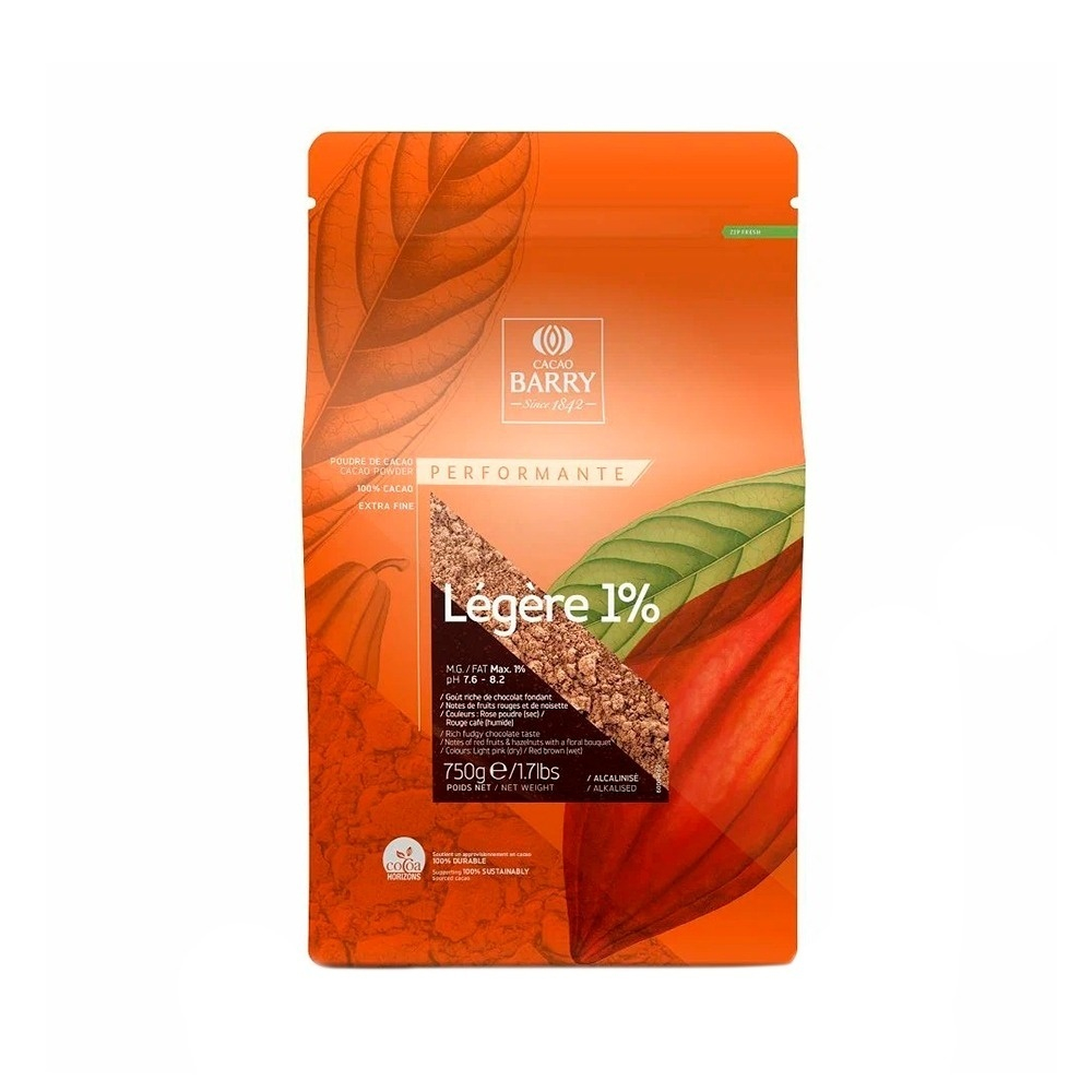 Какао-Порошок Cacao Barry Legere Обезжиренный 1% 750г