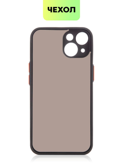 Чехол BROSCORP для Apple iPhone 14 оптом (арт. IP14-ST-TPU-BLACK-RED)