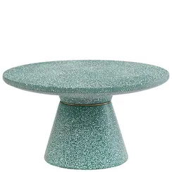 Журнальный столик Bayn, Ø60х32 см, зеленое терраццо