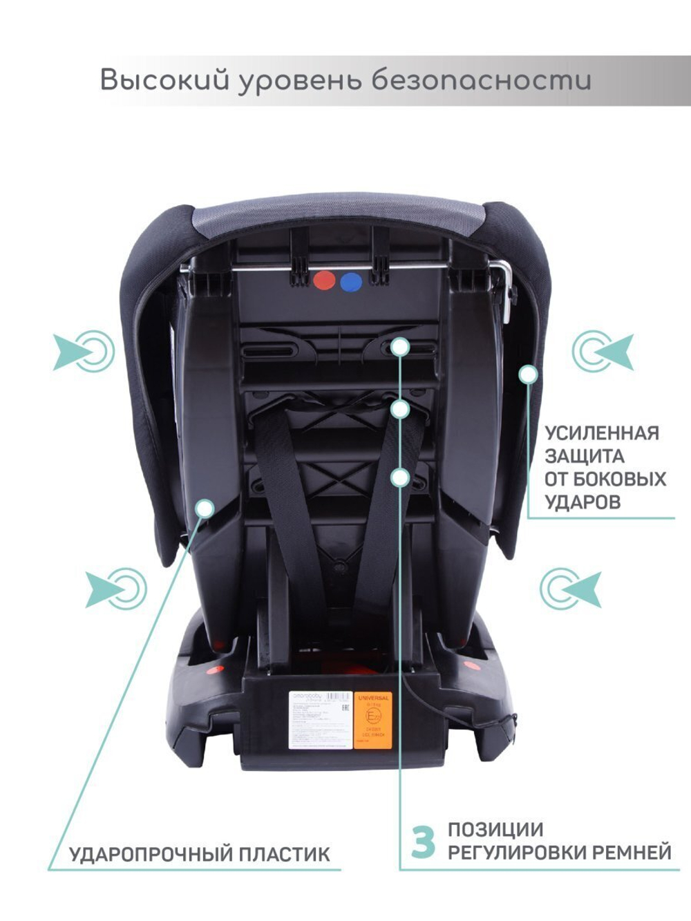 Автокресло детское AMAROBABY Safety, группа 0+/I