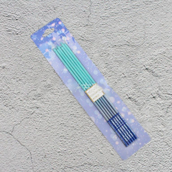 Набор свечей для торта «Перламутр» (градиент голубой, 16 см) 6 шт