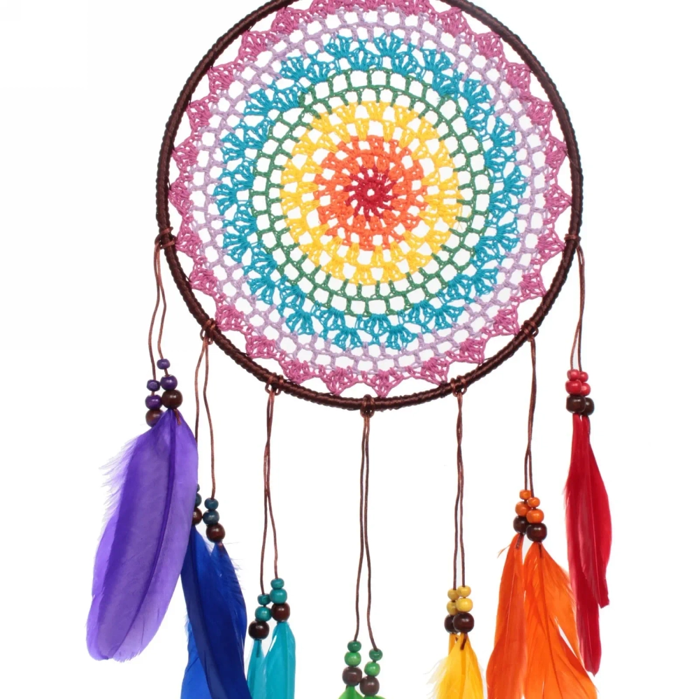 Украшение-оберег «Ловец Снов-Радуга» 20*60см