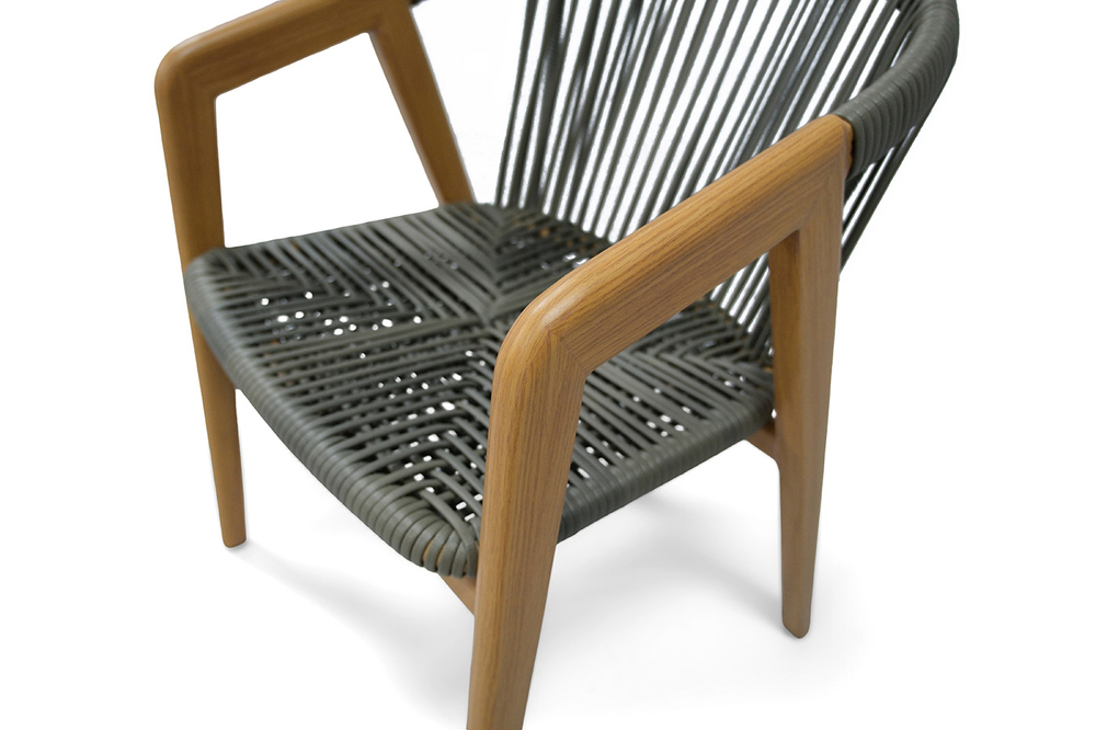 "Будапешт" стул из искусственного ротанга, цвет темно-серый