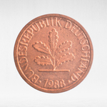 Germany, 1 Pfennig, 1988, (Hamburg Mint - "J"), VF
