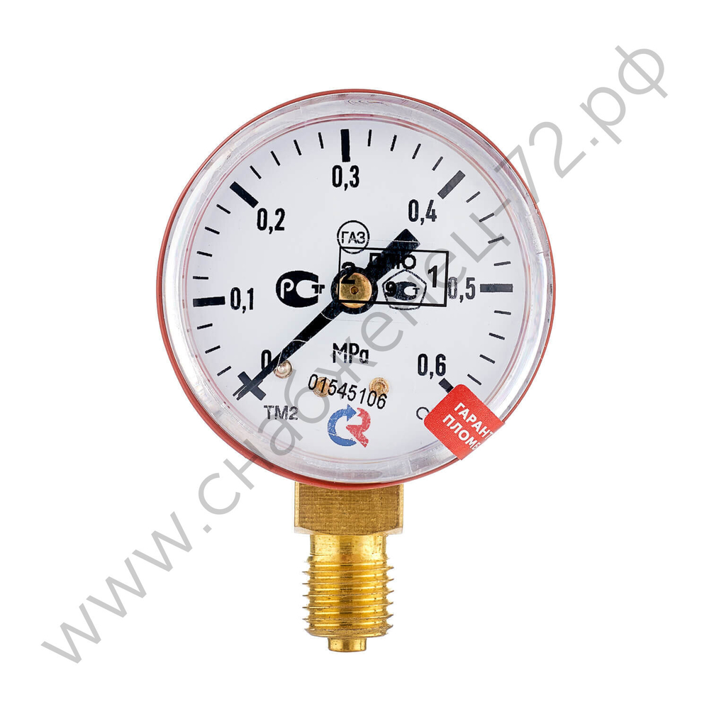 Манометр с поверкой 0,6 МПа, пропан