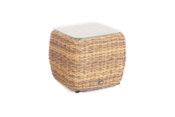 "Кальяри" кофейный столик из искусственного ротанга (гиацинт), цвет соломенный