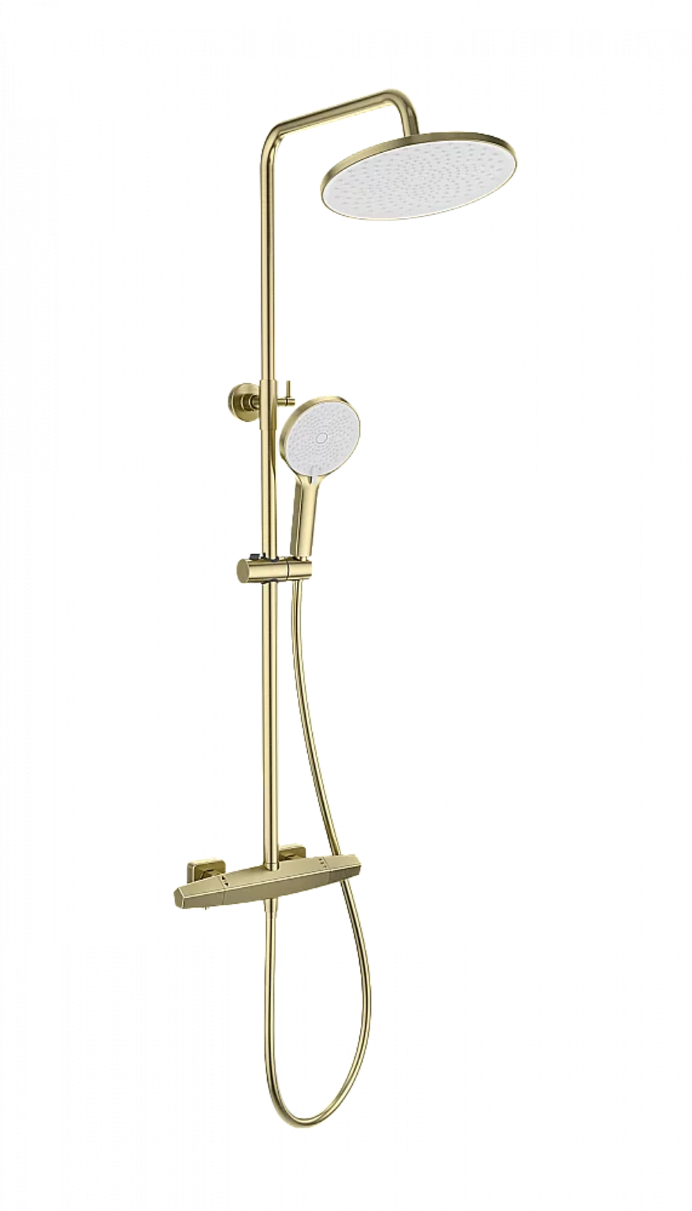 Душевая система с термостатом WONZON & WOGHAND NEO WW-B3045-A-BG брашированное золото