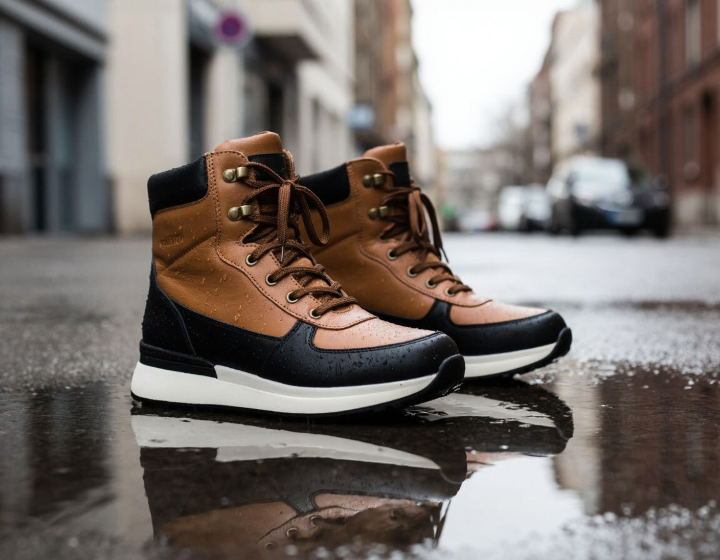 Voile Blanche зимние ботинки: тест на водонепроницаемость в лужах