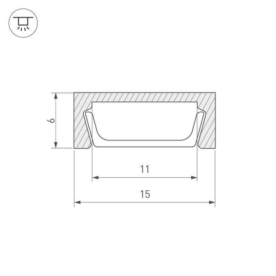 Профиль Arlight MIC-2000 ANOD White 018271