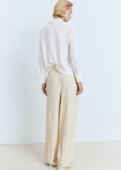 Струящаяся рубашка с длинными рукавами