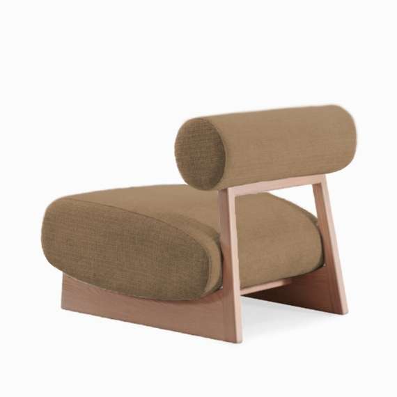 Лаунж-кресло Mortise коричневое