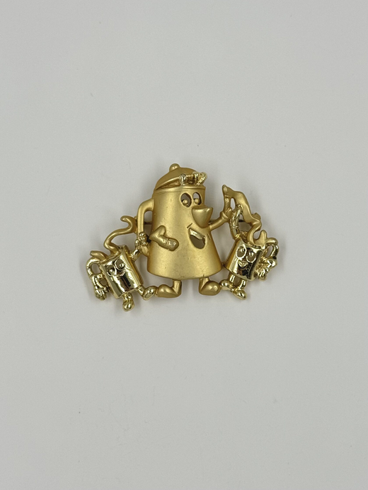 Брошь Кофейник с кружками Danecraft