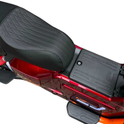 Электроскутер SUPER GT U2 PRO красный -2025,аудио система с подключением через Bluetooth, задний ход.