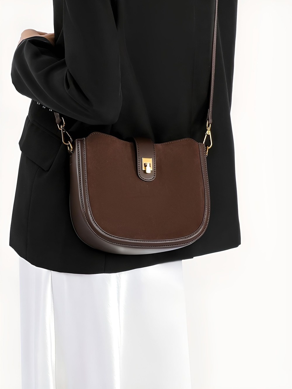 женская сумка на плечо из натуральной кожи