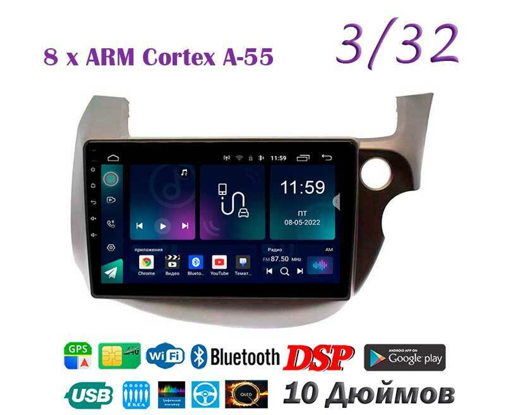 Topway TS18 3+32GB 8 ядер для Honda Fit 2007-2014