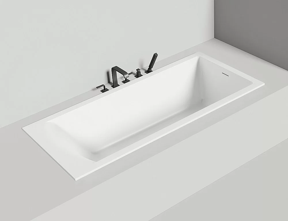 Ванна Salini Cascata KIT S-Stone 104523M 180x80 белая матовая