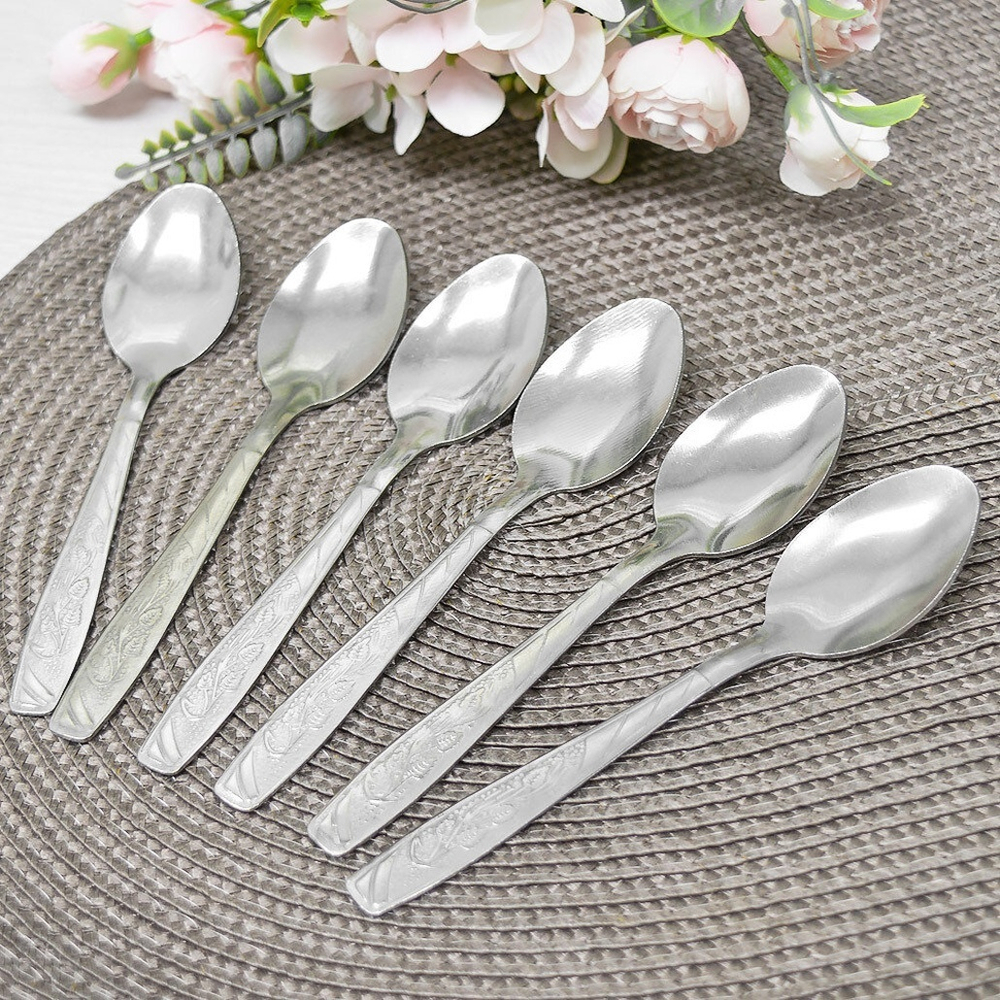 Набор ложек чайных с рисунком 6 шт Эконом