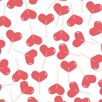 Конфеты красные сердечки