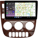 Магнитола для Mercedes-Benz ML (W163) 2001-2005 (климат, орех) - Carmedia SF-9119 QLed+2K, Android 13, TS20, CarPlay, 4G SIM-слот