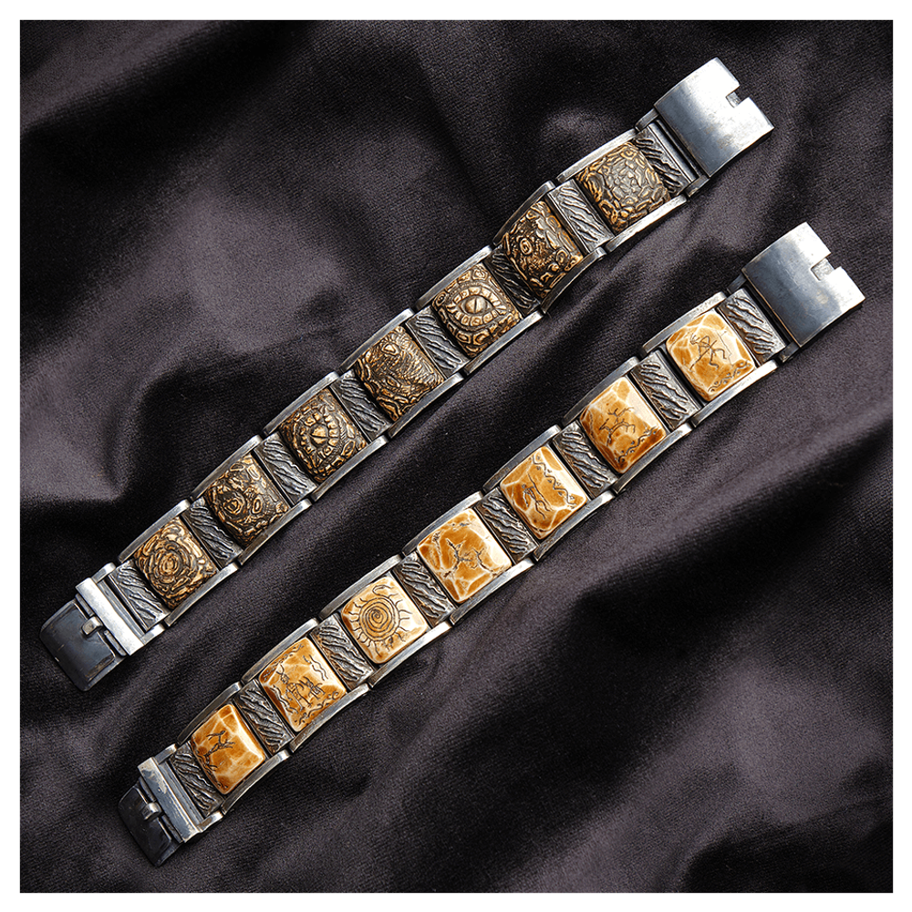 Серебряный браслет «Ящер»