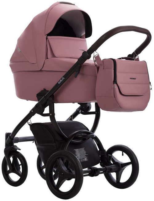 Детская коляска Bebetto Luca Pro 2 в 1 36 розовая кожа