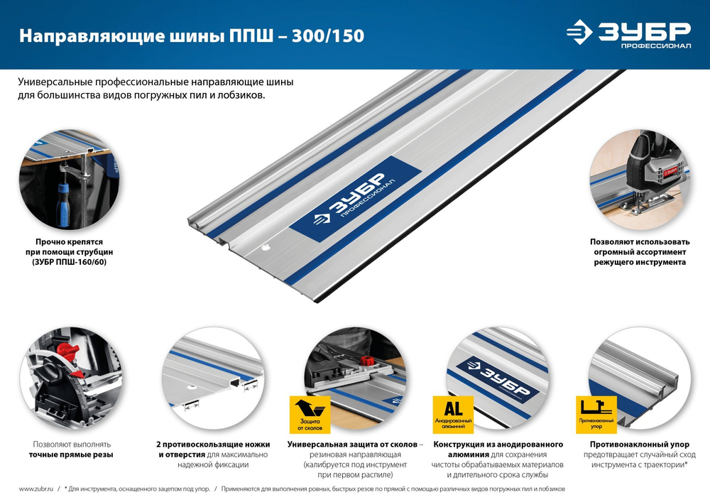 ЗУБР ППШ-150 1500 мм шина направляющая