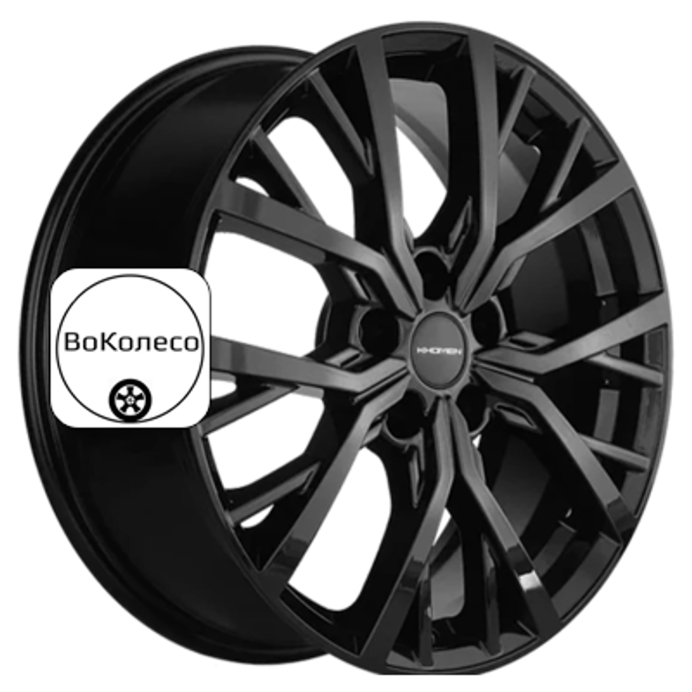 7x18/5x114,3 ET37 D66,5 KHW1806 (Dargo/Jolion) Black Khomen Wheels