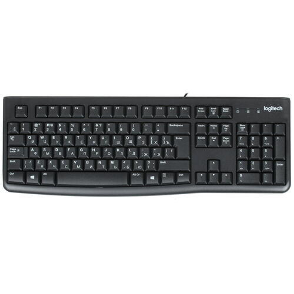 Клавиатура, Logitech, K120, USB, Black (920-002522)